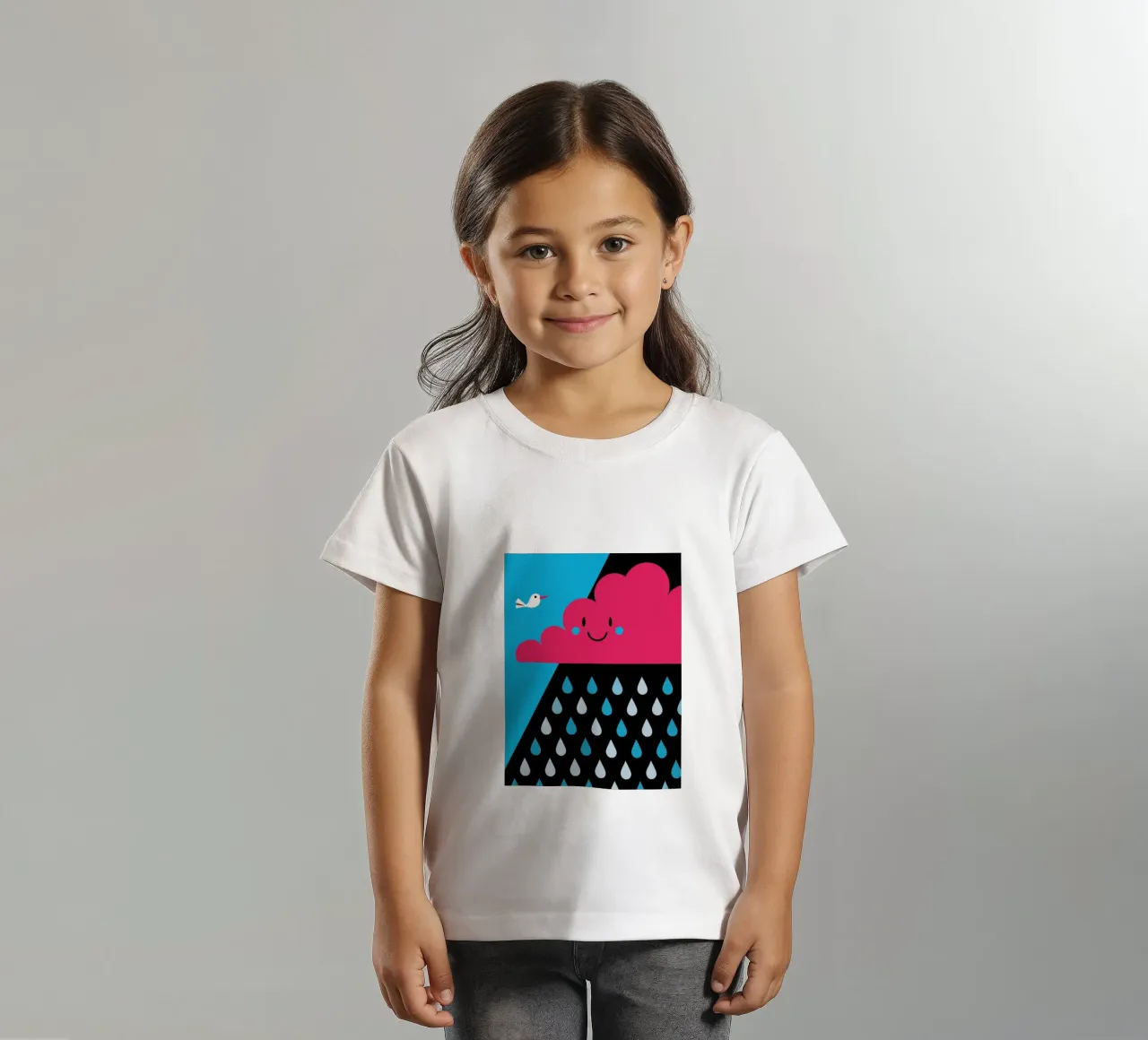 Rain Clouds t-shirt bambini da LOOK DIFFERENT