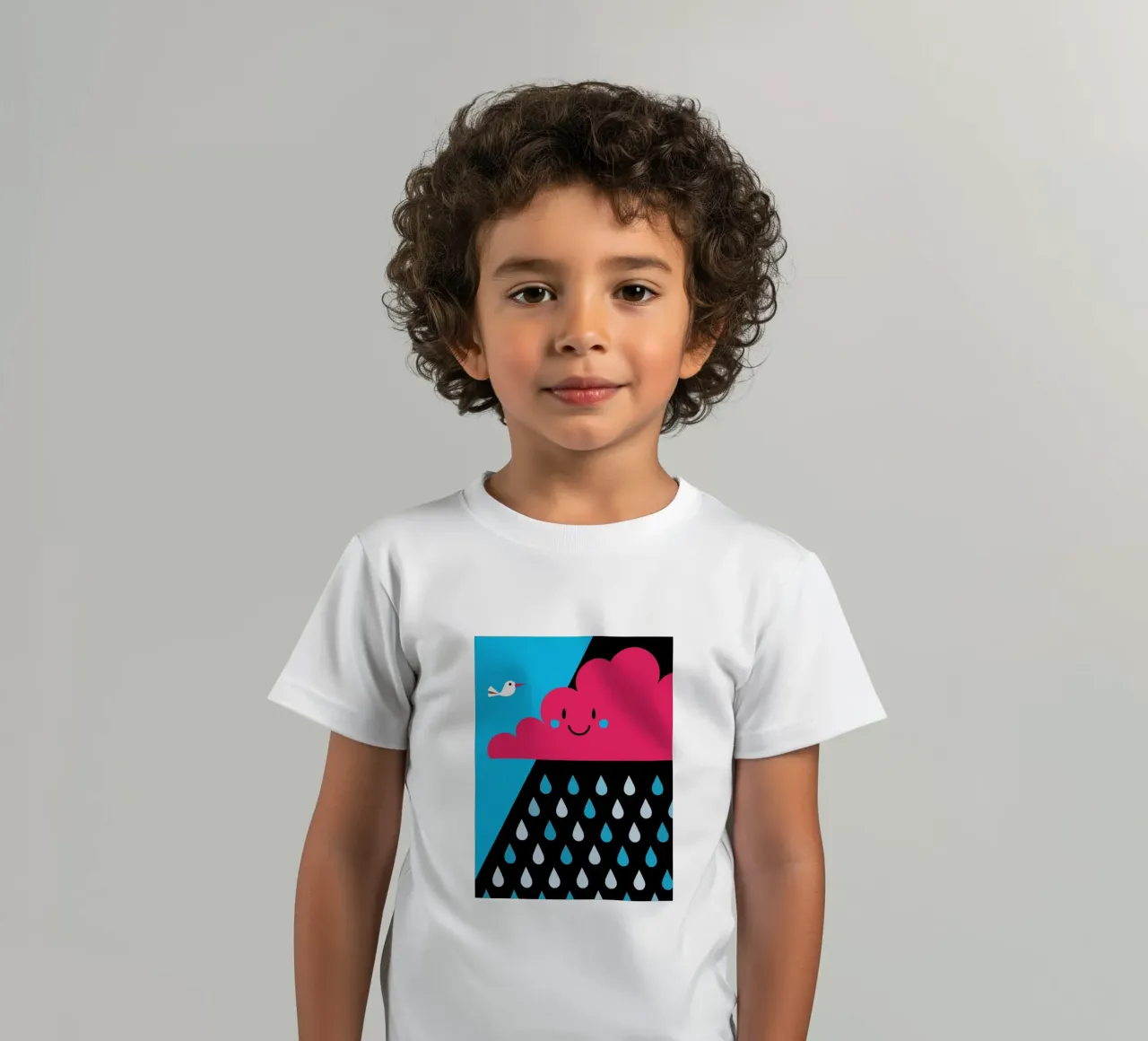 Rain Clouds t-shirt bambini da LOOK DIFFERENT