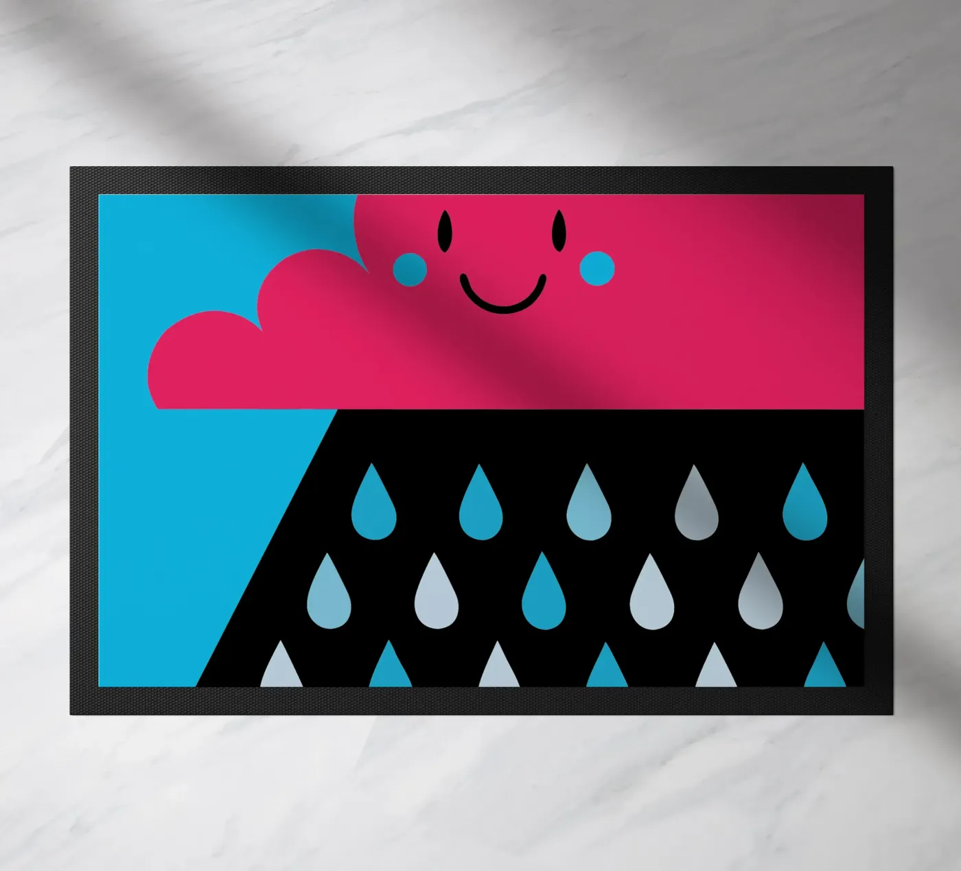Rain Clouds doormat by LOOK DIFFERENT