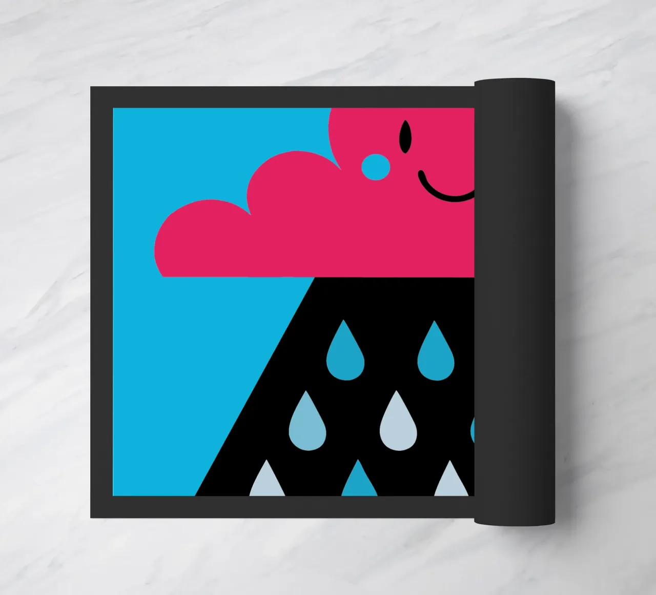 Rain Clouds doormat by LOOK DIFFERENT