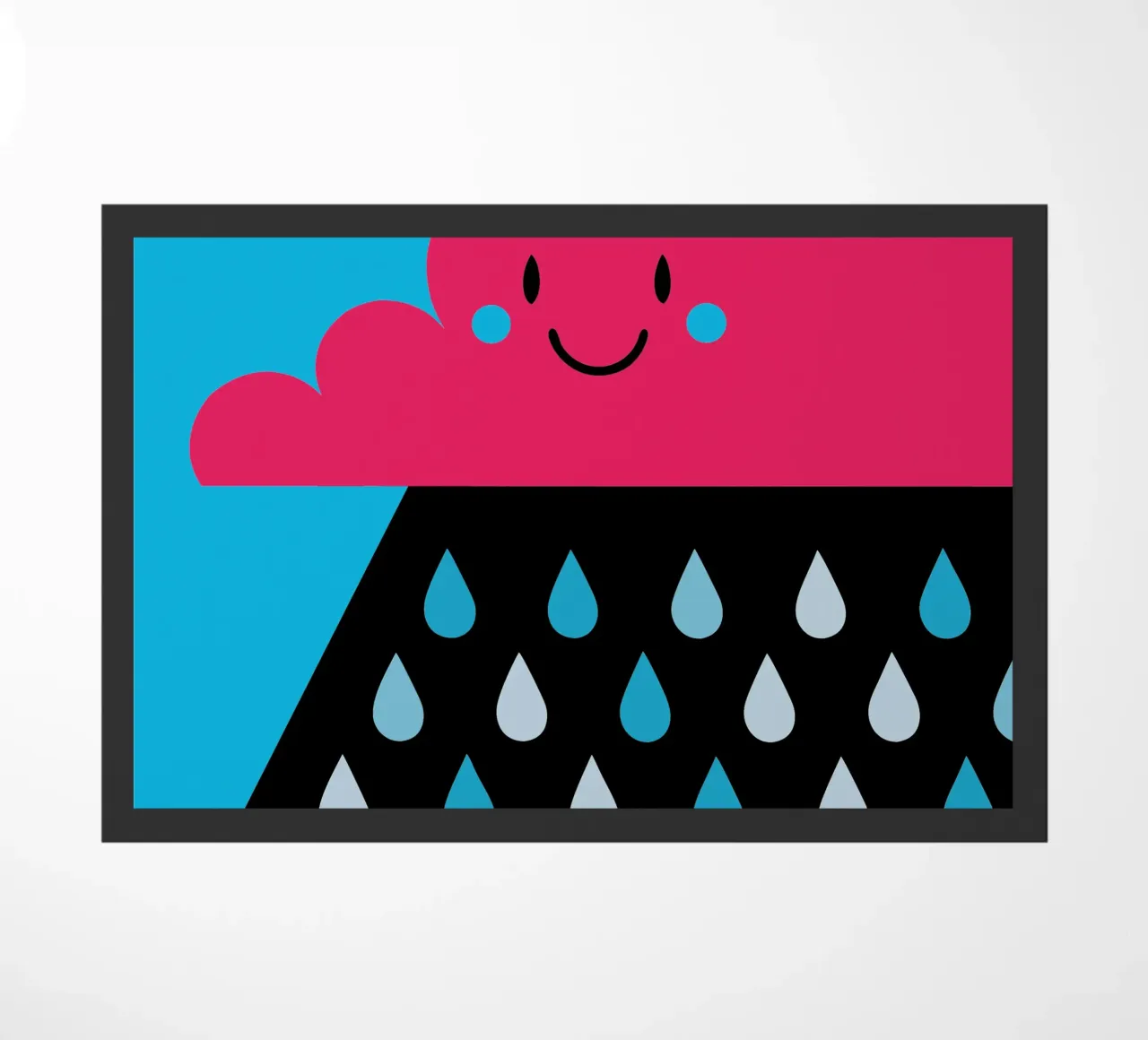 Rain Clouds doormat by LOOK DIFFERENT