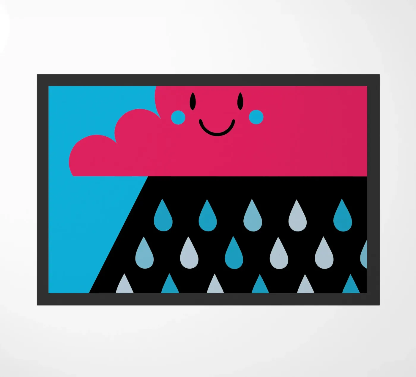 Rain Clouds doormat by LOOK DIFFERENT