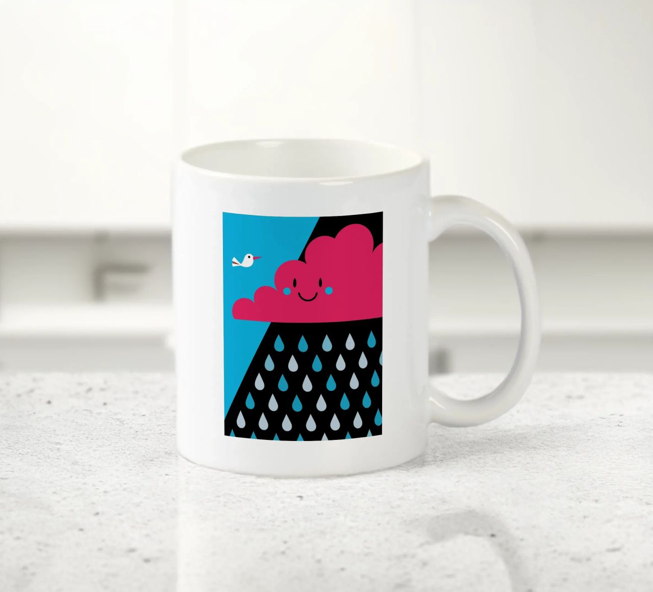 Nuvole di pioggia tazza in ceramica da LOOK DIFFERENT