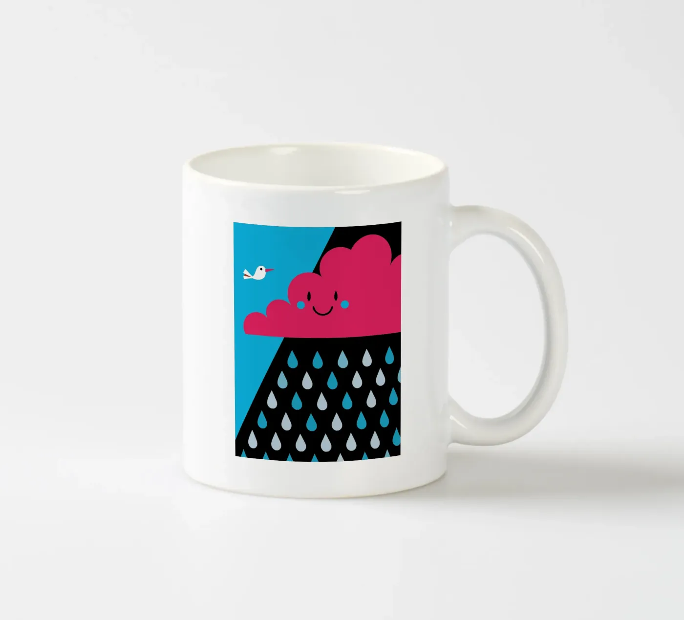 Rain Clouds Keramik Tasse von LOOK DIFFERENT