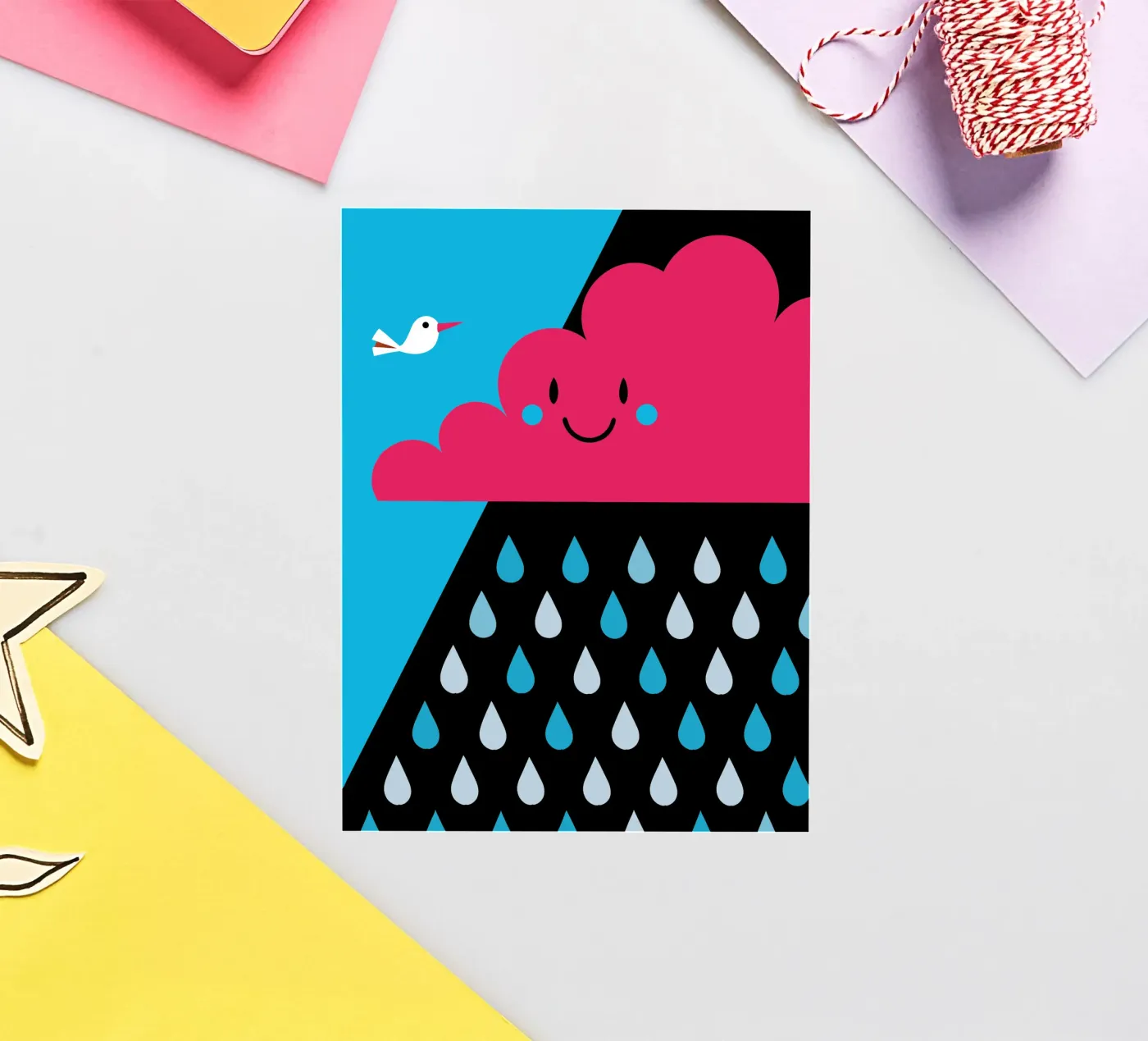 Rain Clouds sticker by LOOK DIFFERENT