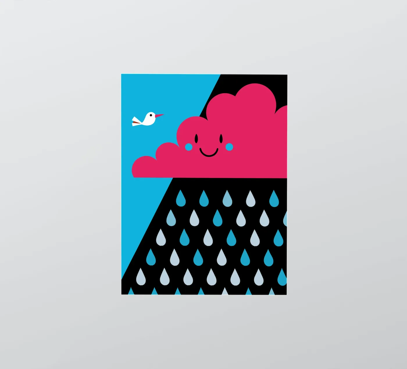 Rain Clouds sticker by LOOK DIFFERENT