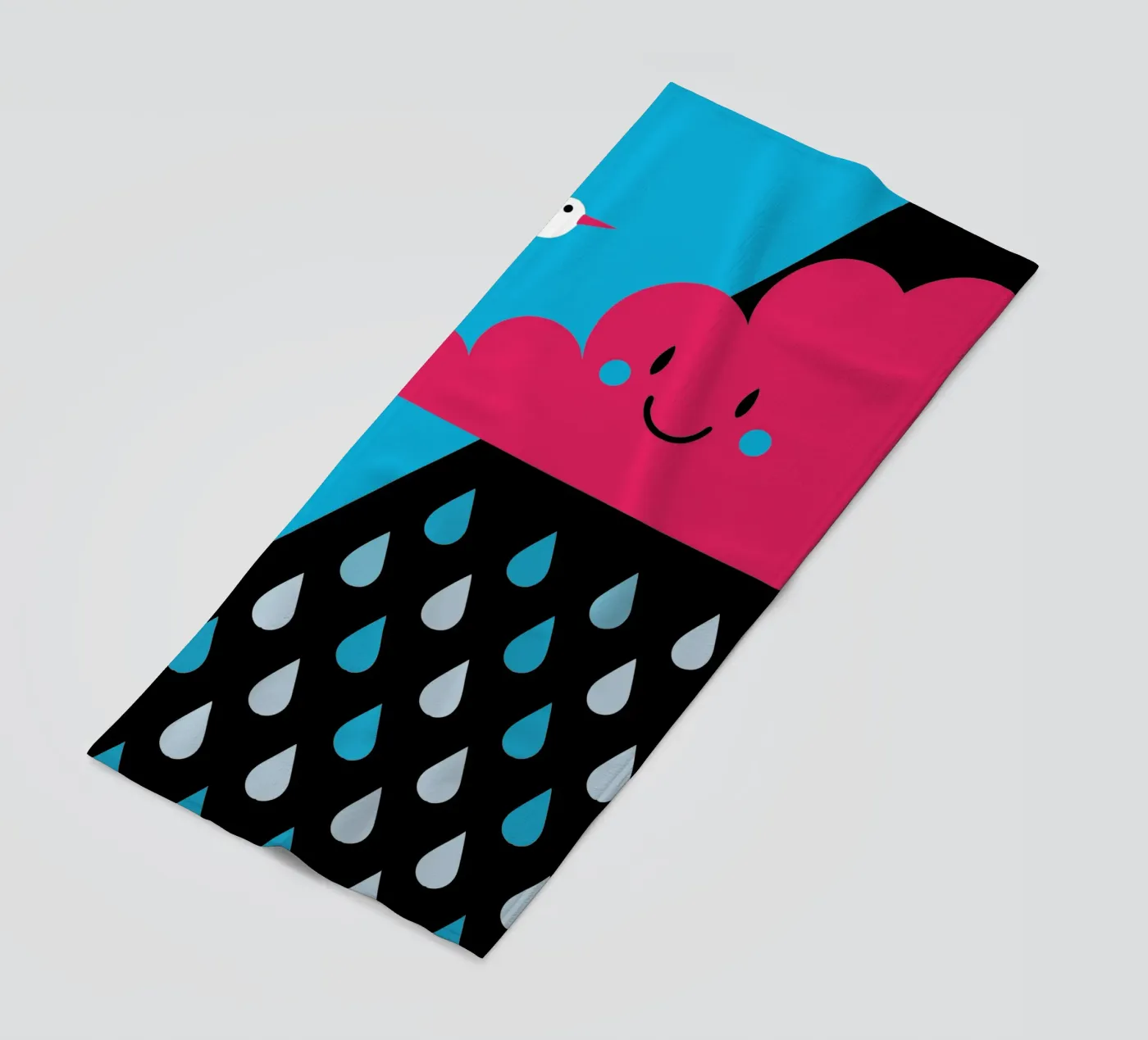 Nuvole di pioggia telo mare da LOOK DIFFERENT