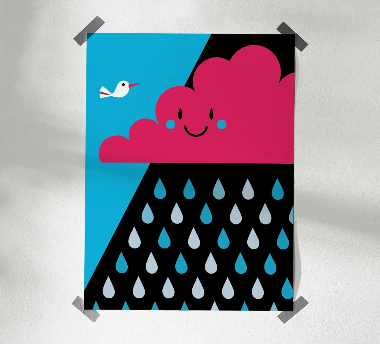 Rain Clouds poster by LOOK DIFFERENT