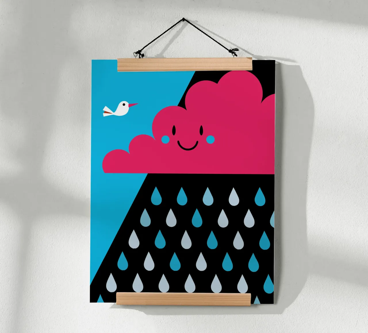 Rain Clouds poster by LOOK DIFFERENT