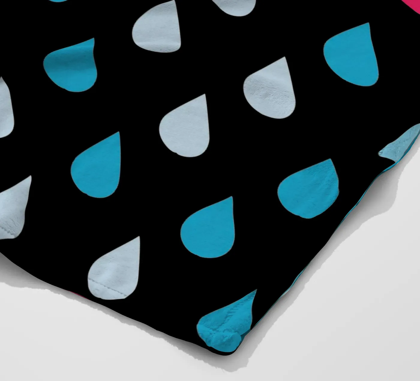 Rain Clouds fleece blanket by LOOK DIFFERENT
