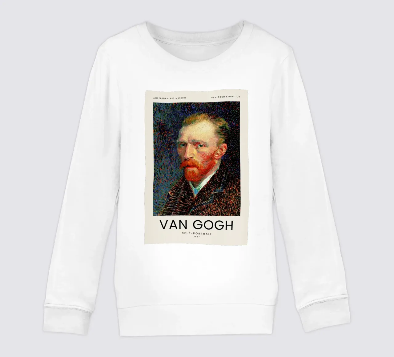 van Gogh - Self-Portrait felpa bambino da Vintage by JUNIQE