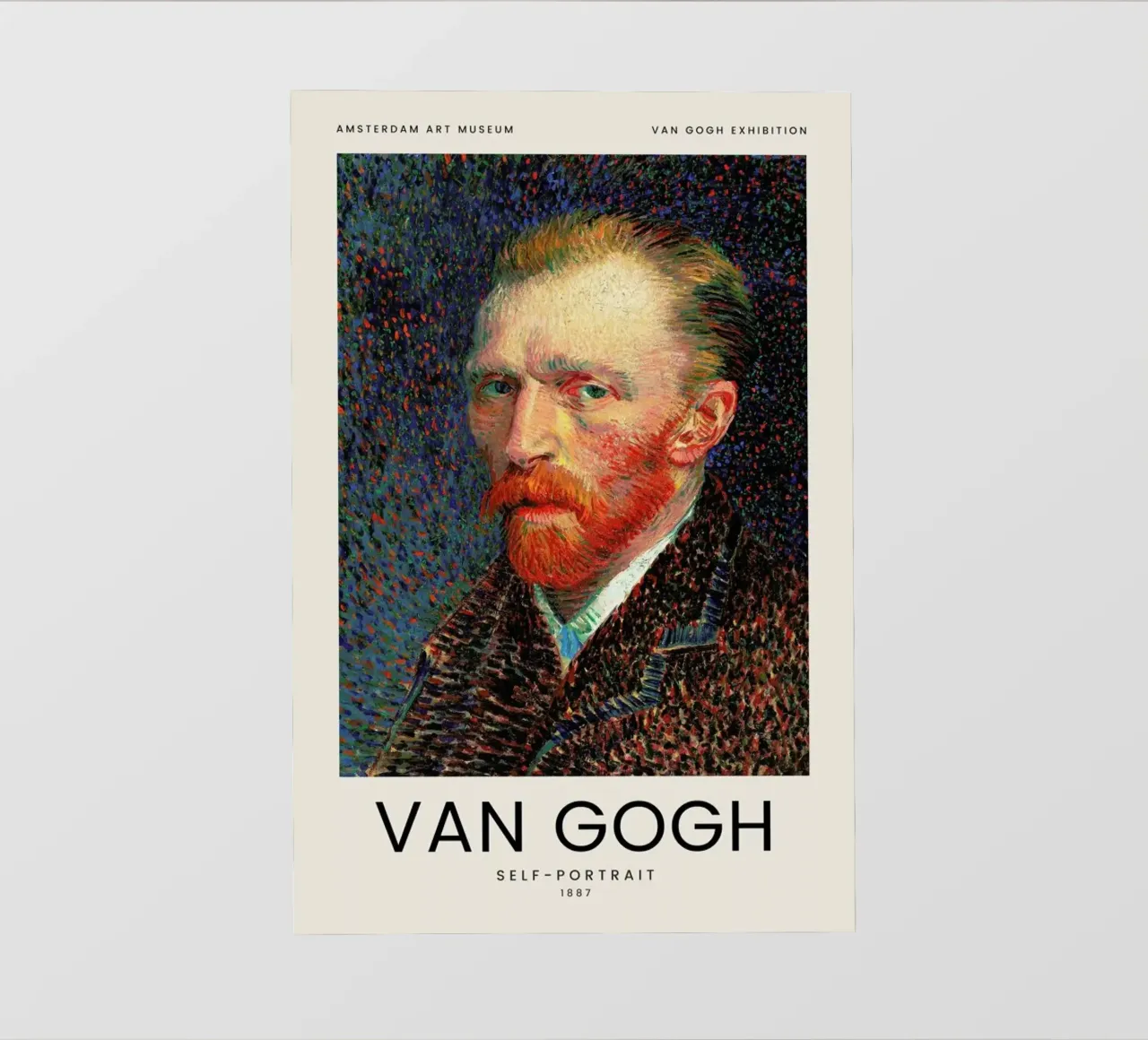 van Gogh - Self-Portrait pellicola backlit da Vintage by JUNIQE