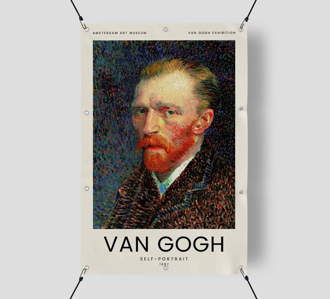 van Gogh - Self-Portrait telo in pvc da Vintage by JUNIQE