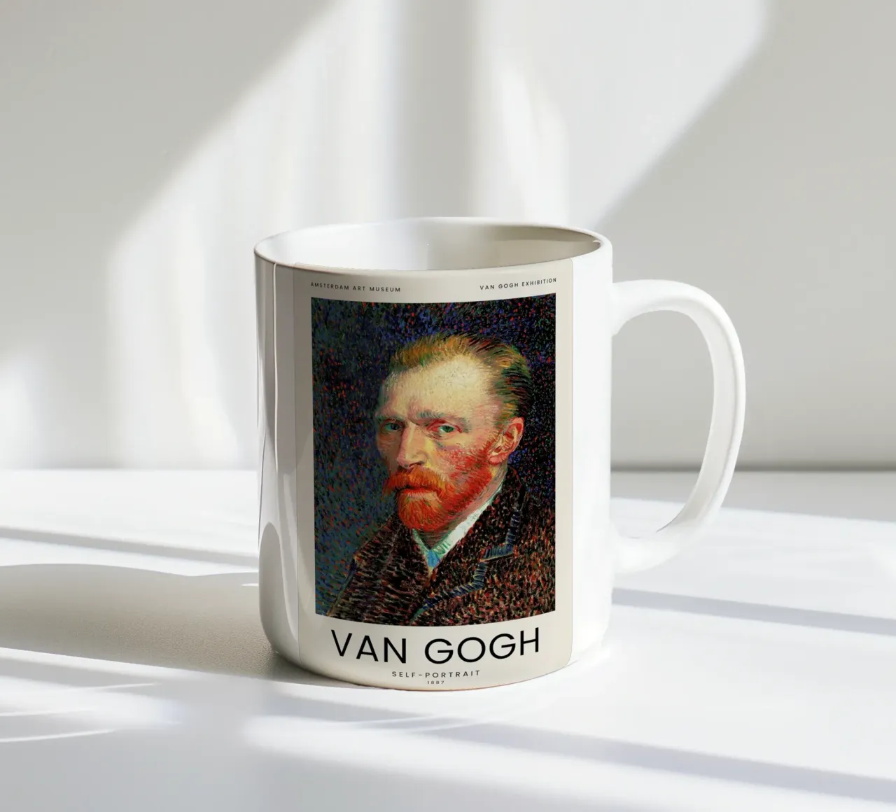 van Gogh - Self-Portrait tazza in ceramica da Vintage by JUNIQE