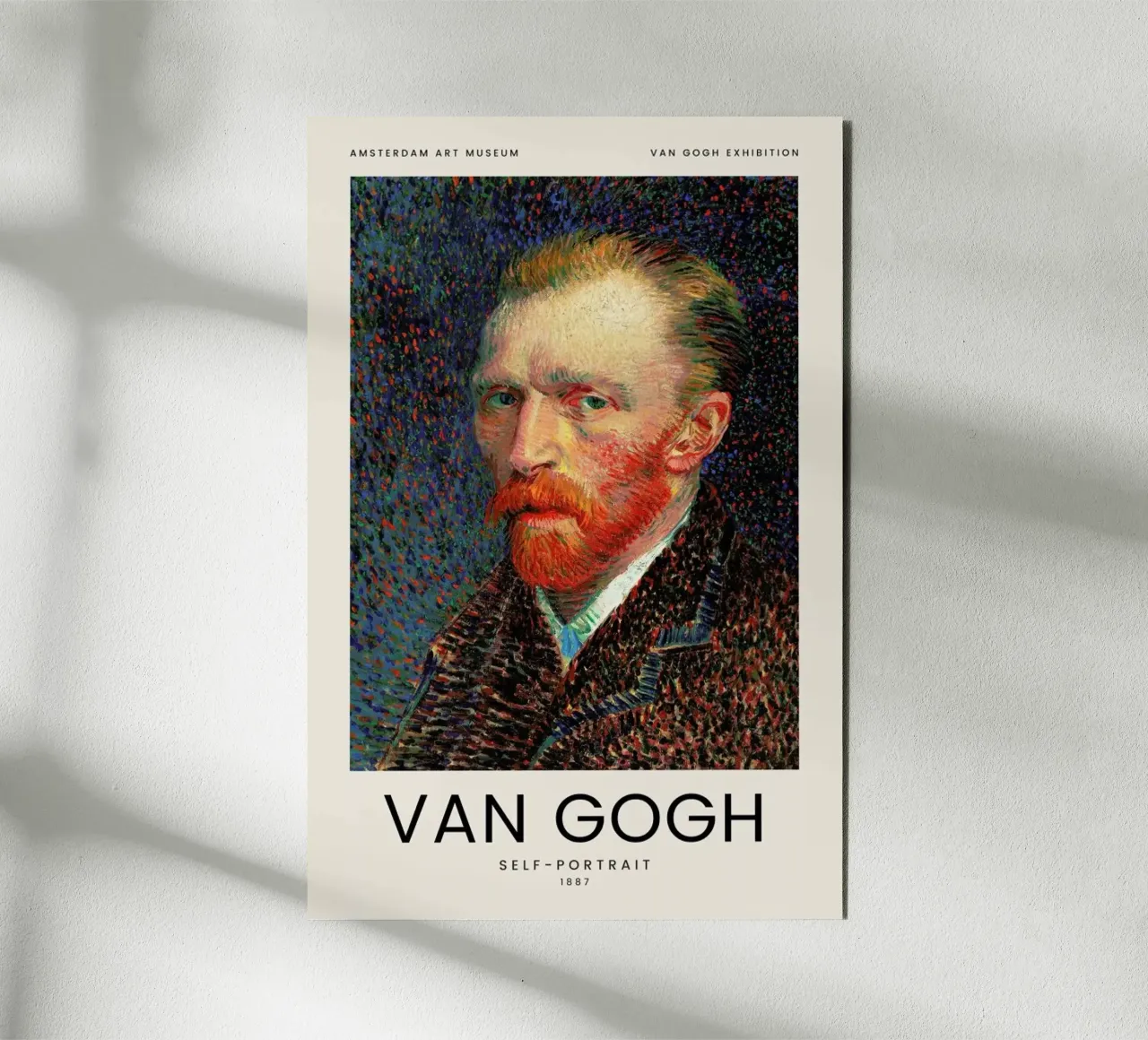 van Gogh - Self-Portrait alluminio dibond da Vintage by JUNIQE