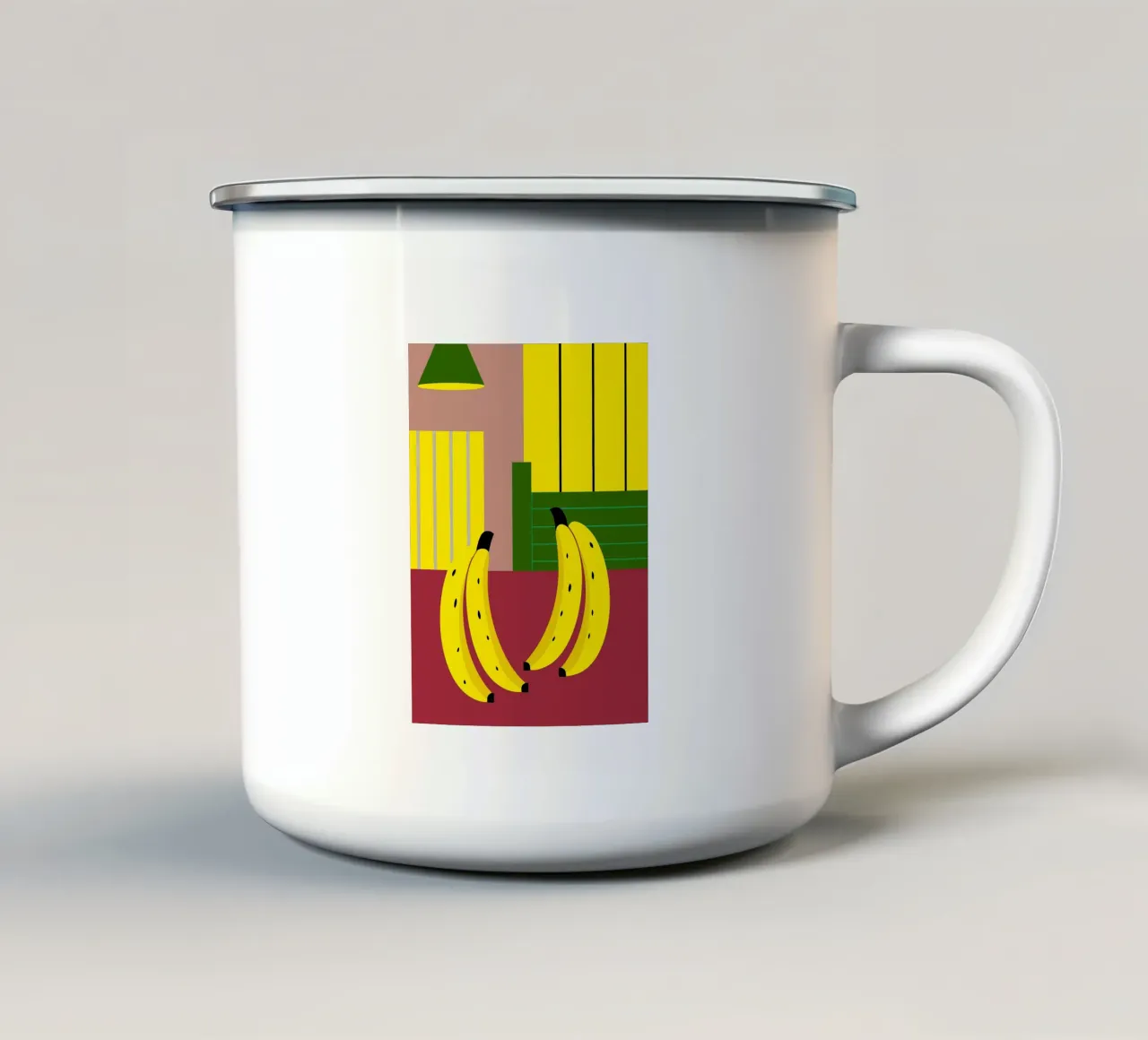 Banana Frutta tazza in smalto da LOOK DIFFERENT
