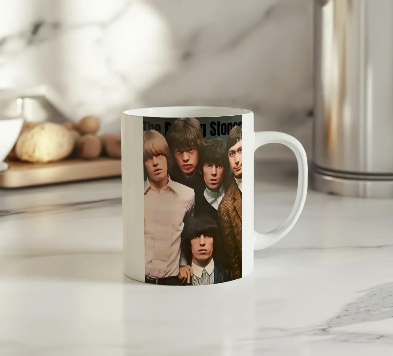 The Rolling Stones 90s tazza in ceramica da Low poly art