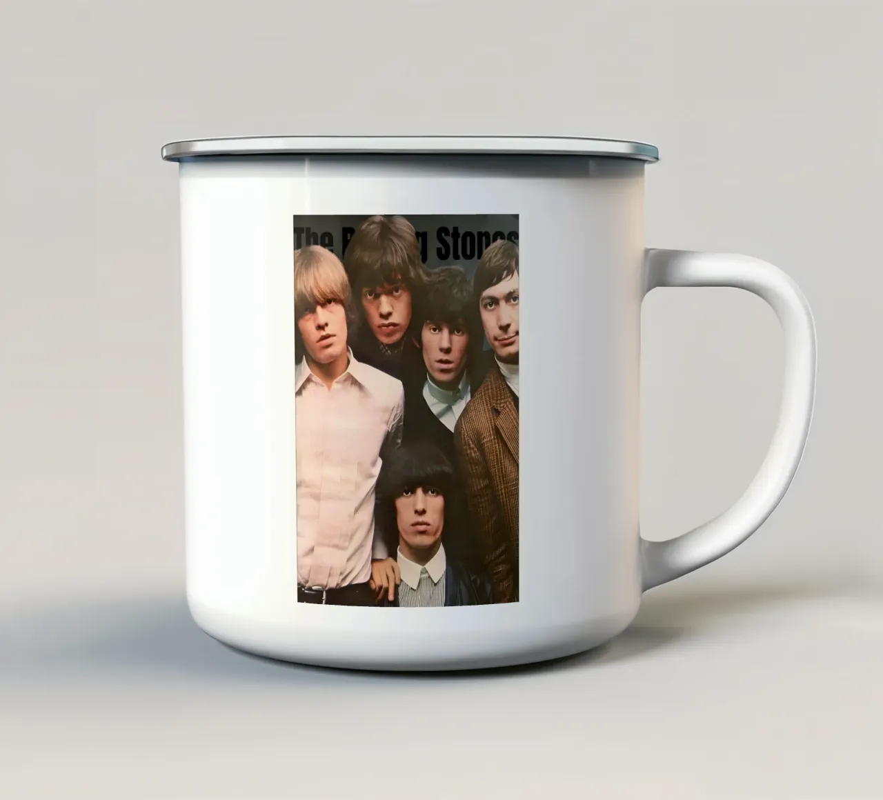 The Rolling Stones 90s tazza in smalto da Low poly art