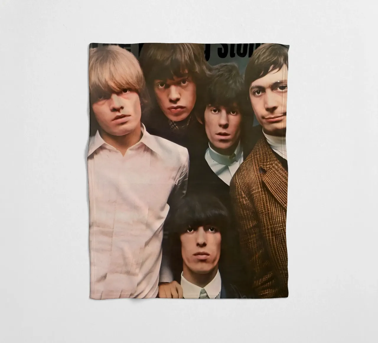 The Rolling Stones 90s coperta in pile da Low poly art