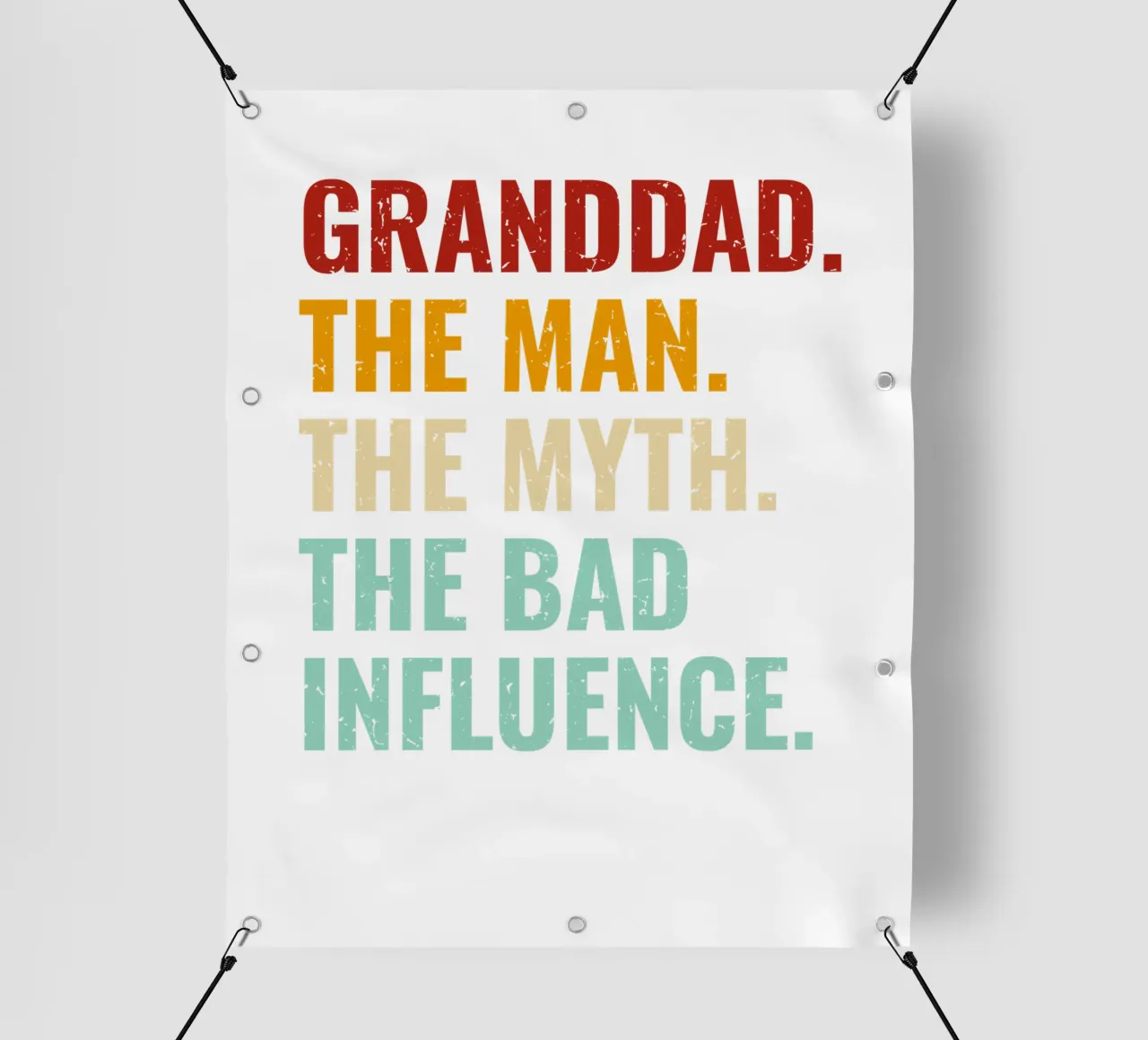 The Man, The Myth, The Bad Influence telo in pvc da edsonramosart