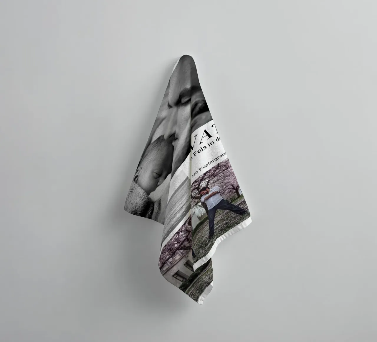 Personalized Photo with Dad towel by NEWEST CUSTOM SHOP