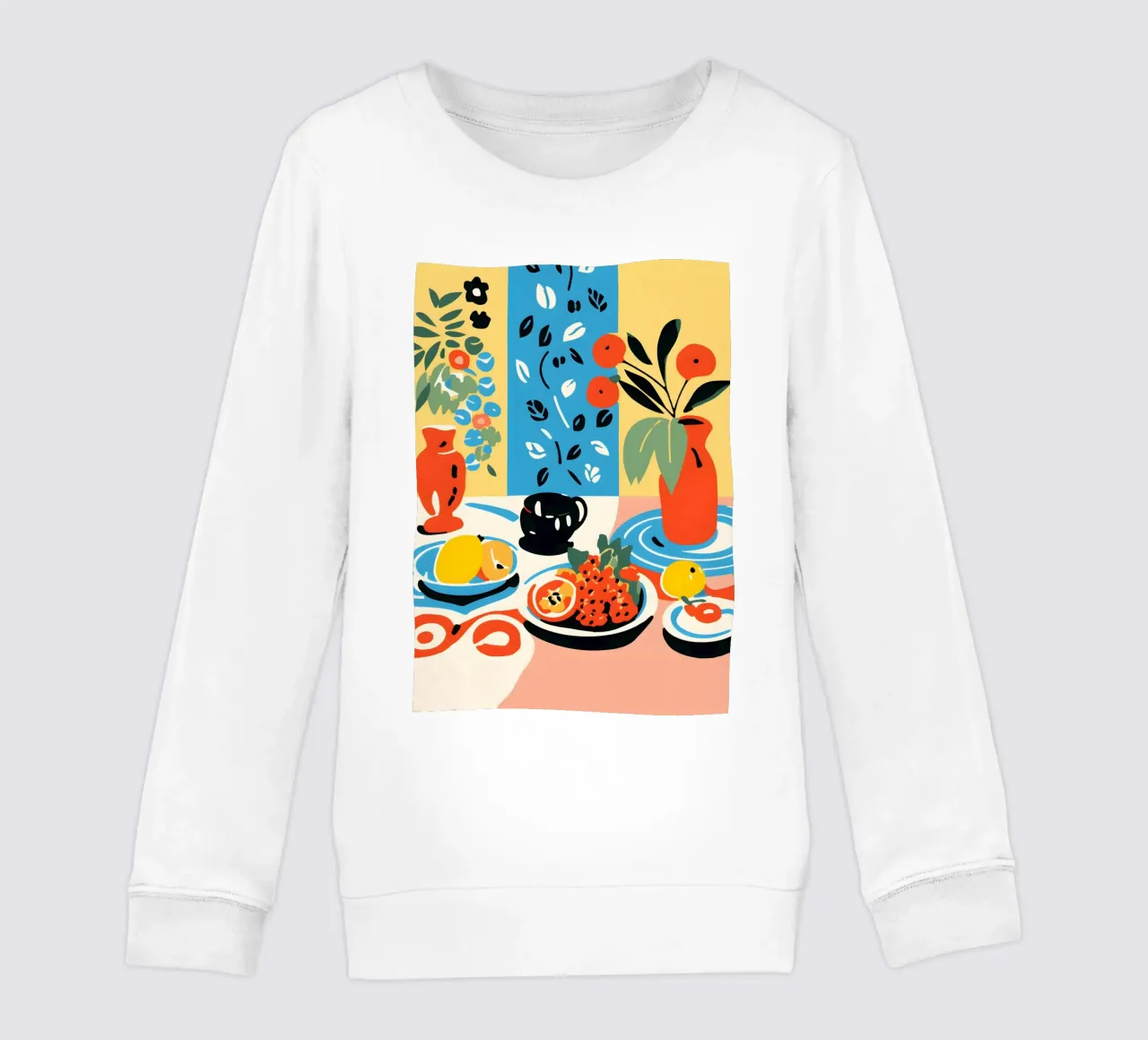 Fruits and vases kids sweatshirt by LisaArtes