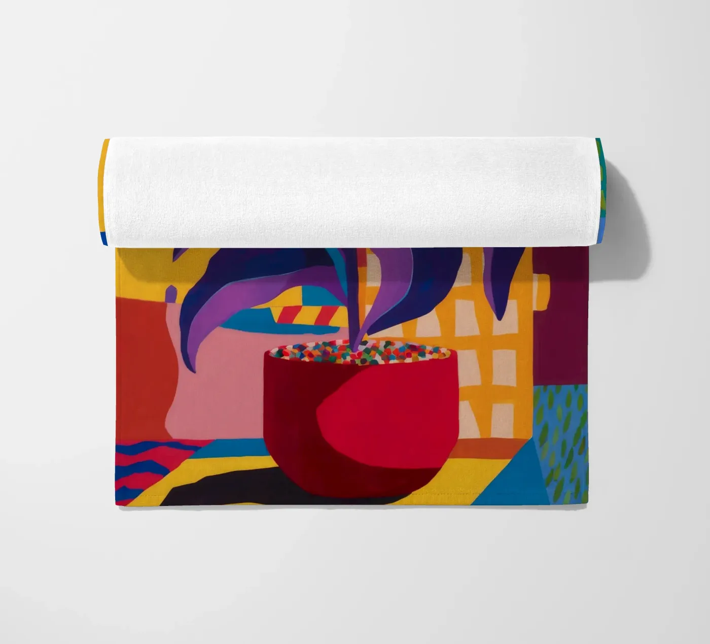 Shadow Leaf Solitude beach towel by Zep Layers