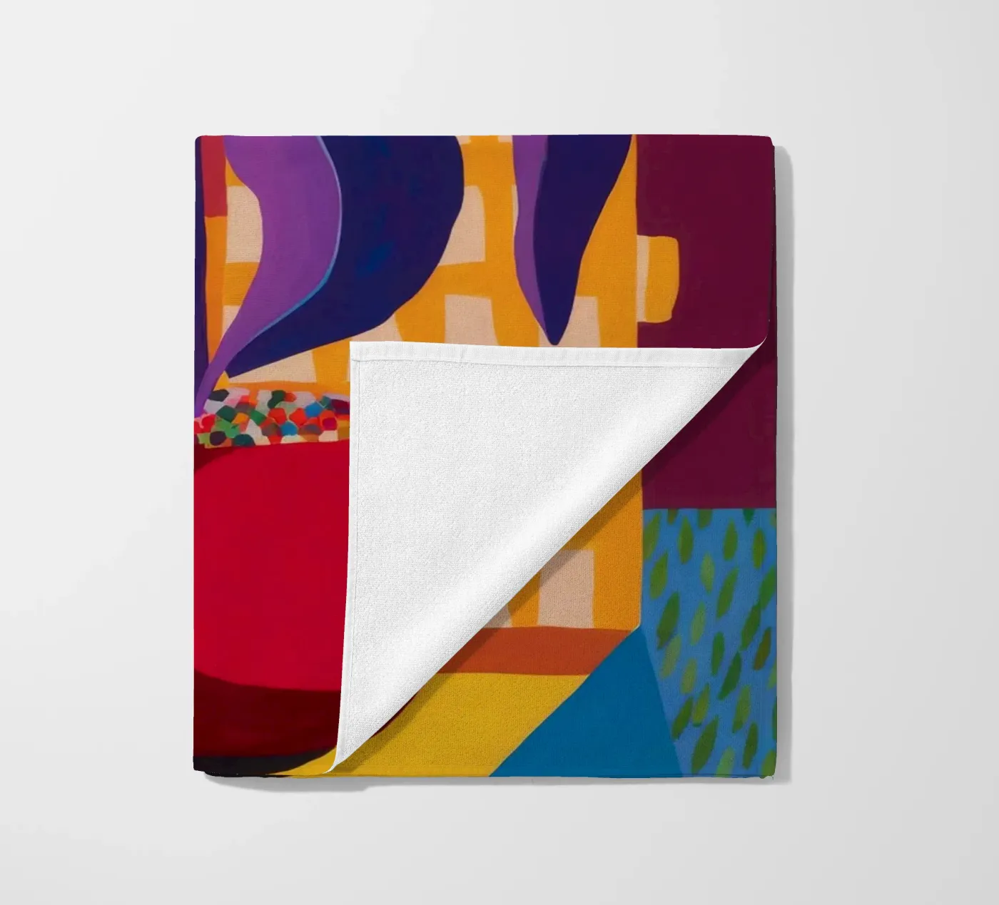 Shadow Leaf Solitude beach towel by Zep Layers