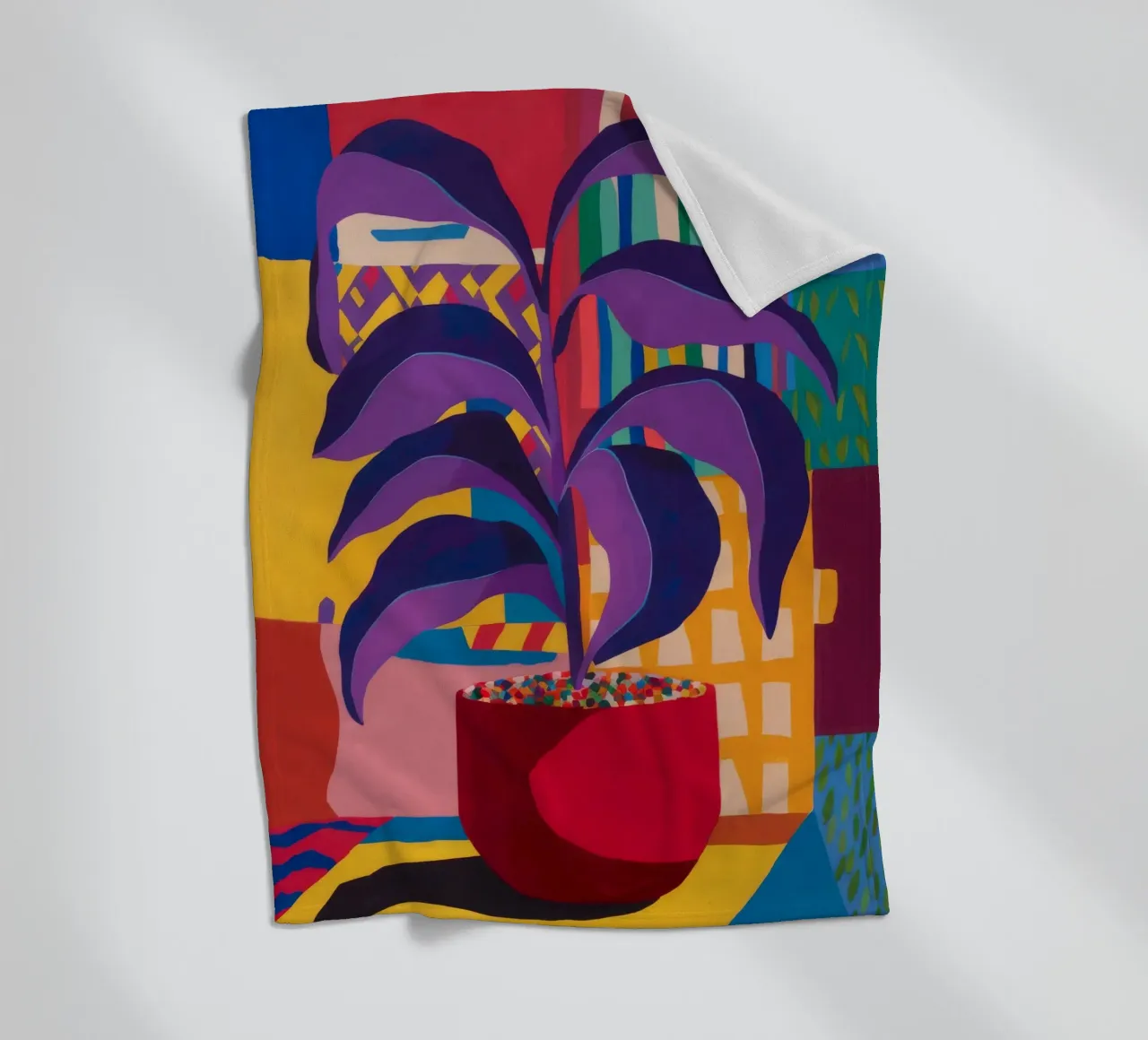 Shadow Leaf Solitude Fleecedecke von Zep Layers