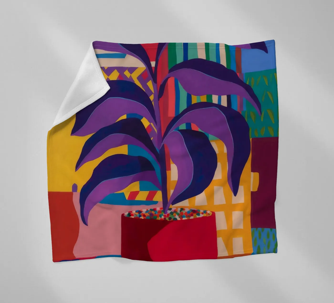 Shadow Leaf Solitude Fleecedecke von Zep Layers