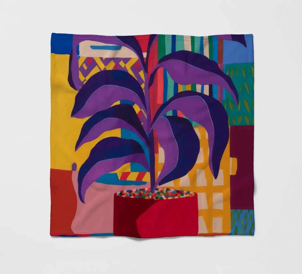 Shadow Leaf Solitude Fleecedecke von Zep Layers