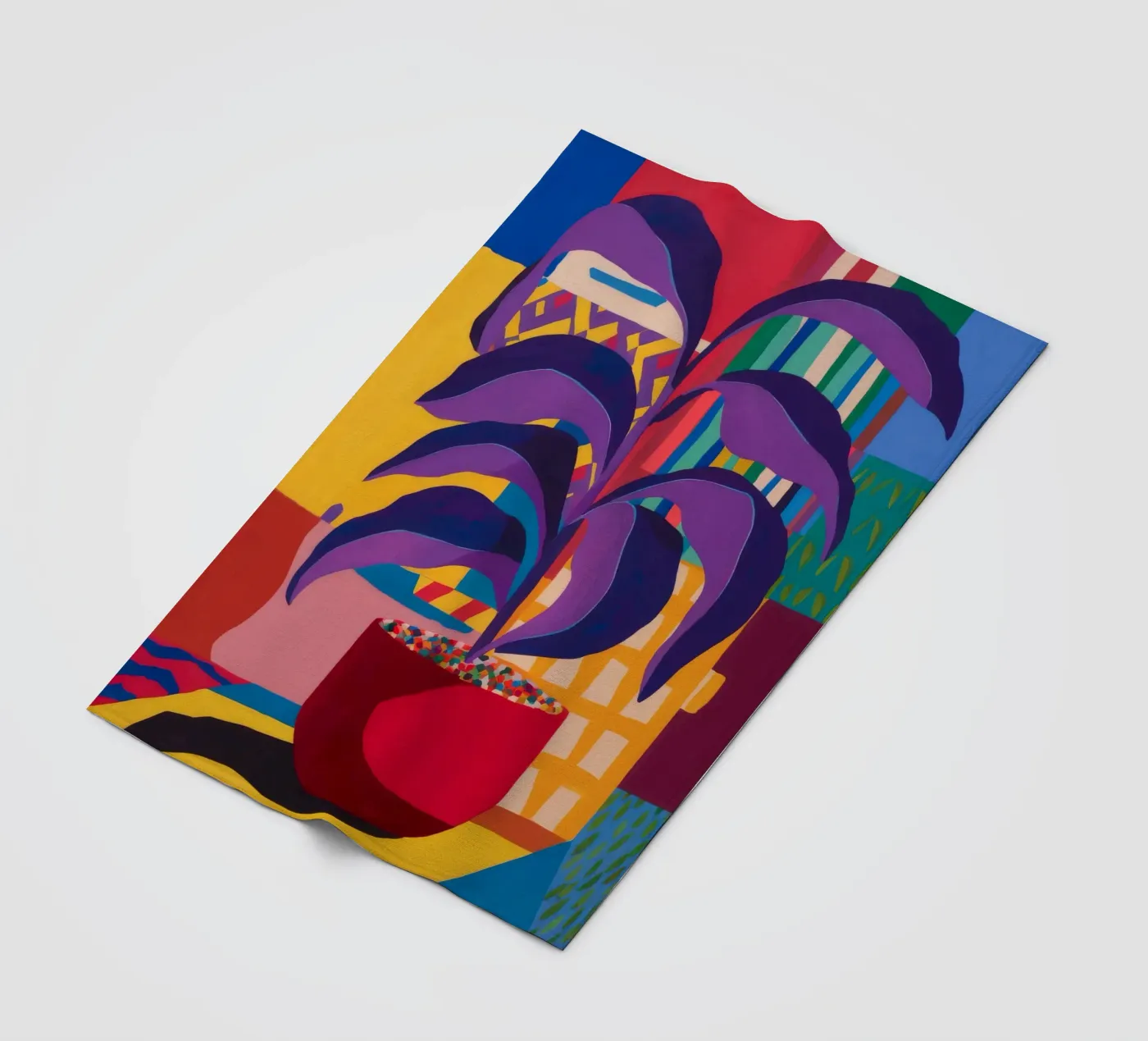 Shadow Leaf Solitude Fleecedecke von Zep Layers