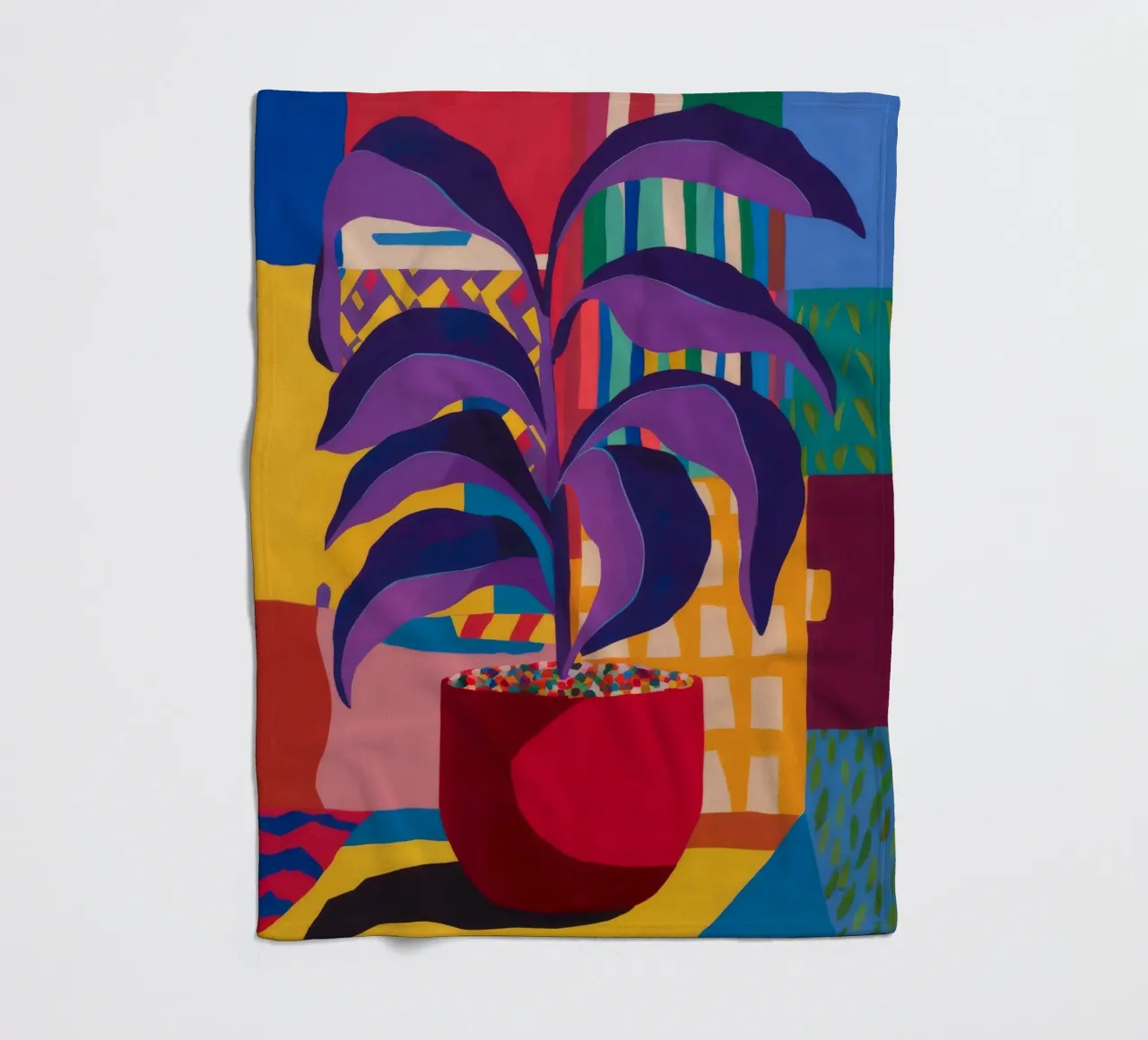 Shadow Leaf Solitude Fleecedecke von Zep Layers