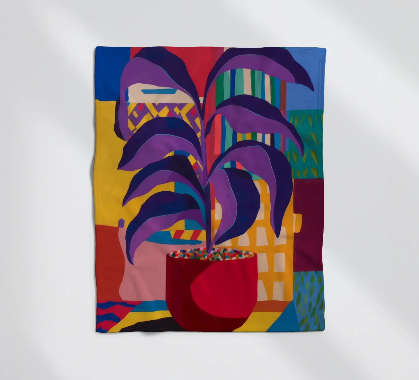 Shadow Leaf Solitude Fleecedecke von Zep Layers