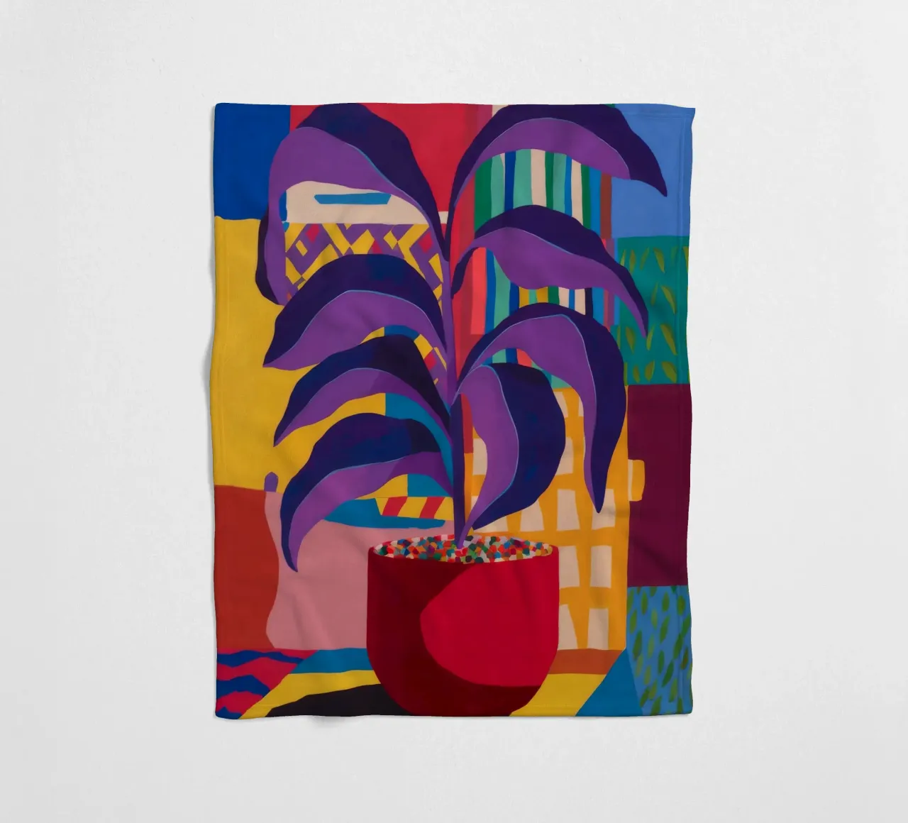 Shadow Leaf Solitude Fleecedecke von Zep Layers