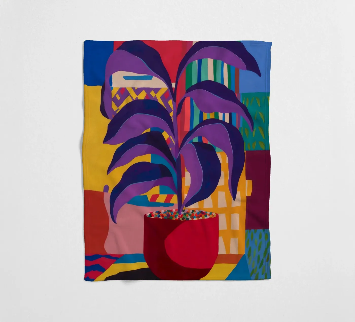 Shadow Leaf Solitude Fleecedecke von Zep Layers