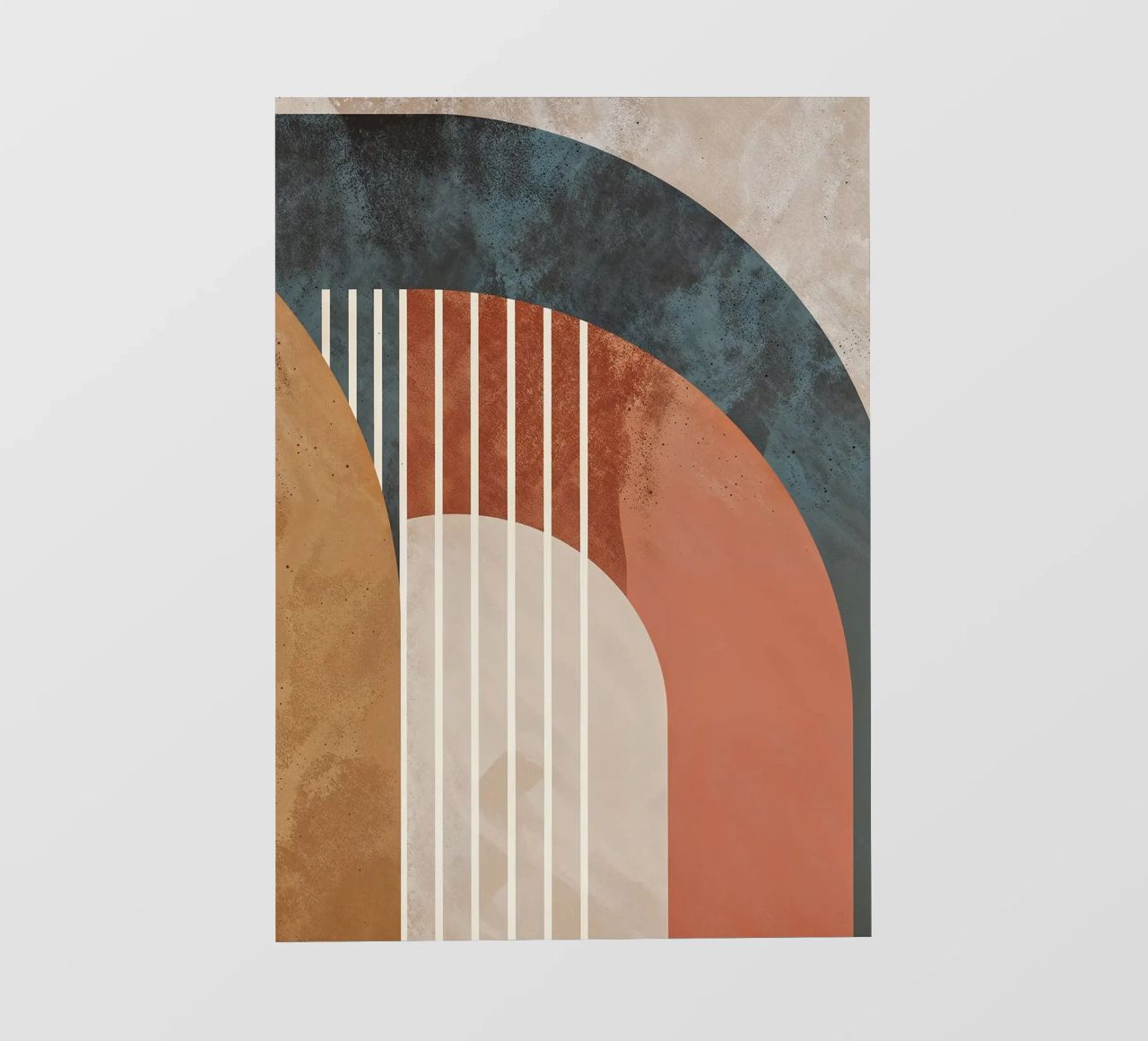 forme geometriche linee ad arco colori pastello curve arco astratto pellicola backlit da Gloria A Kifyuk