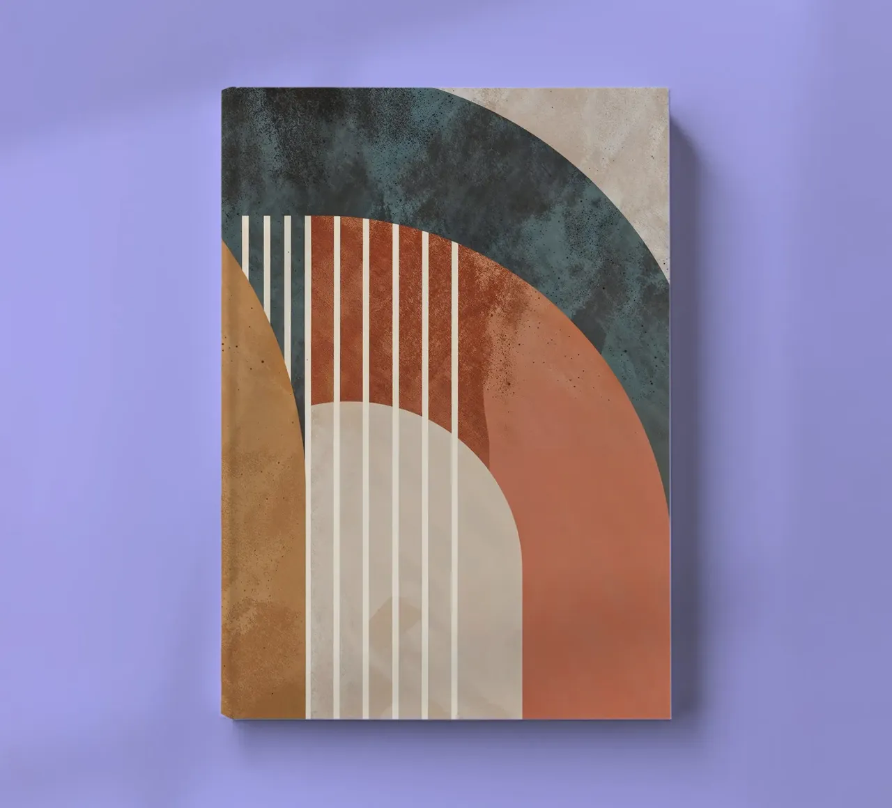 forme geometriche linee ad arco colori pastello curve arco astratto diario da Gloria A Kifyuk