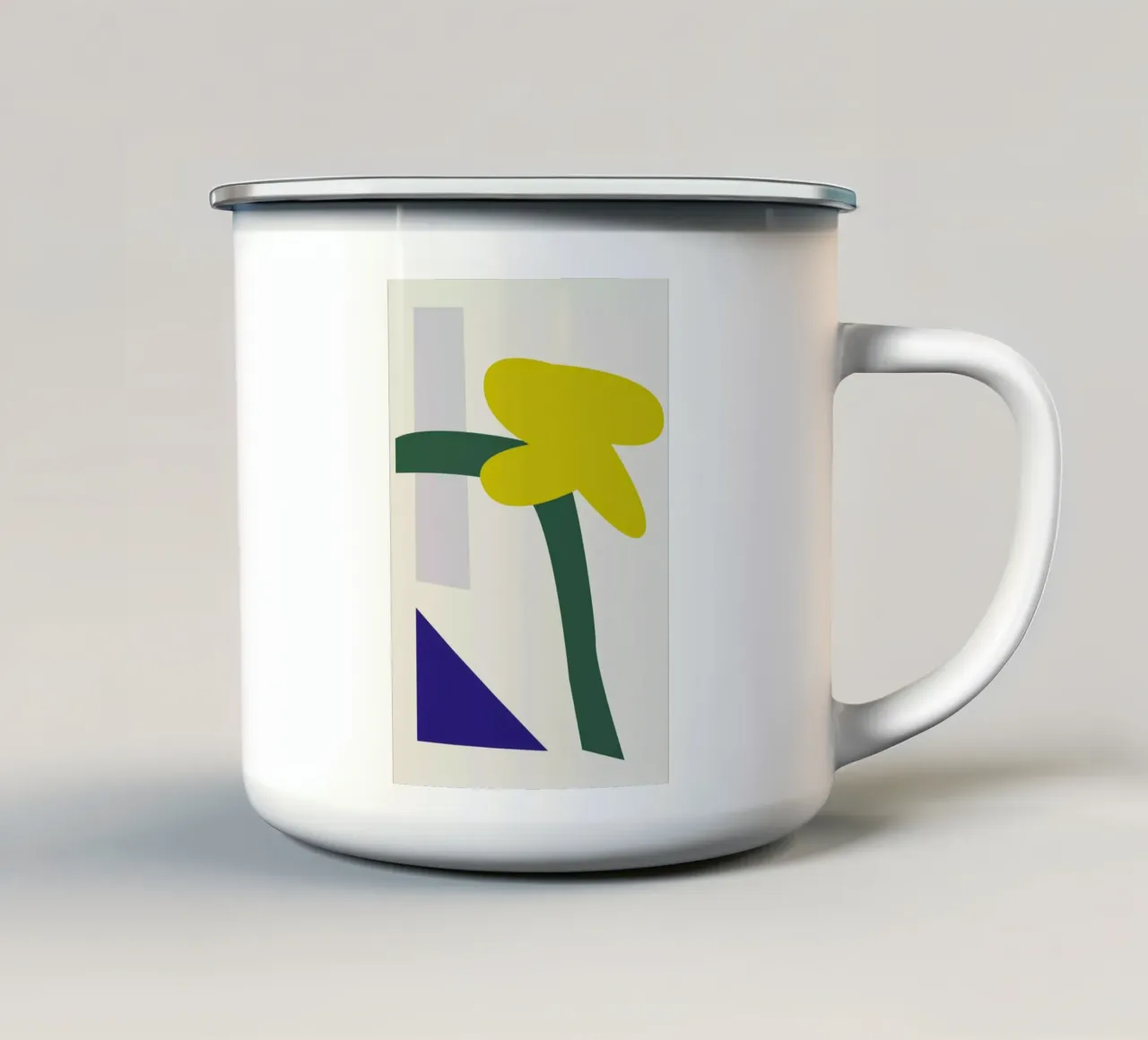 Abstrakt tazza in smalto da Helena Ravenne