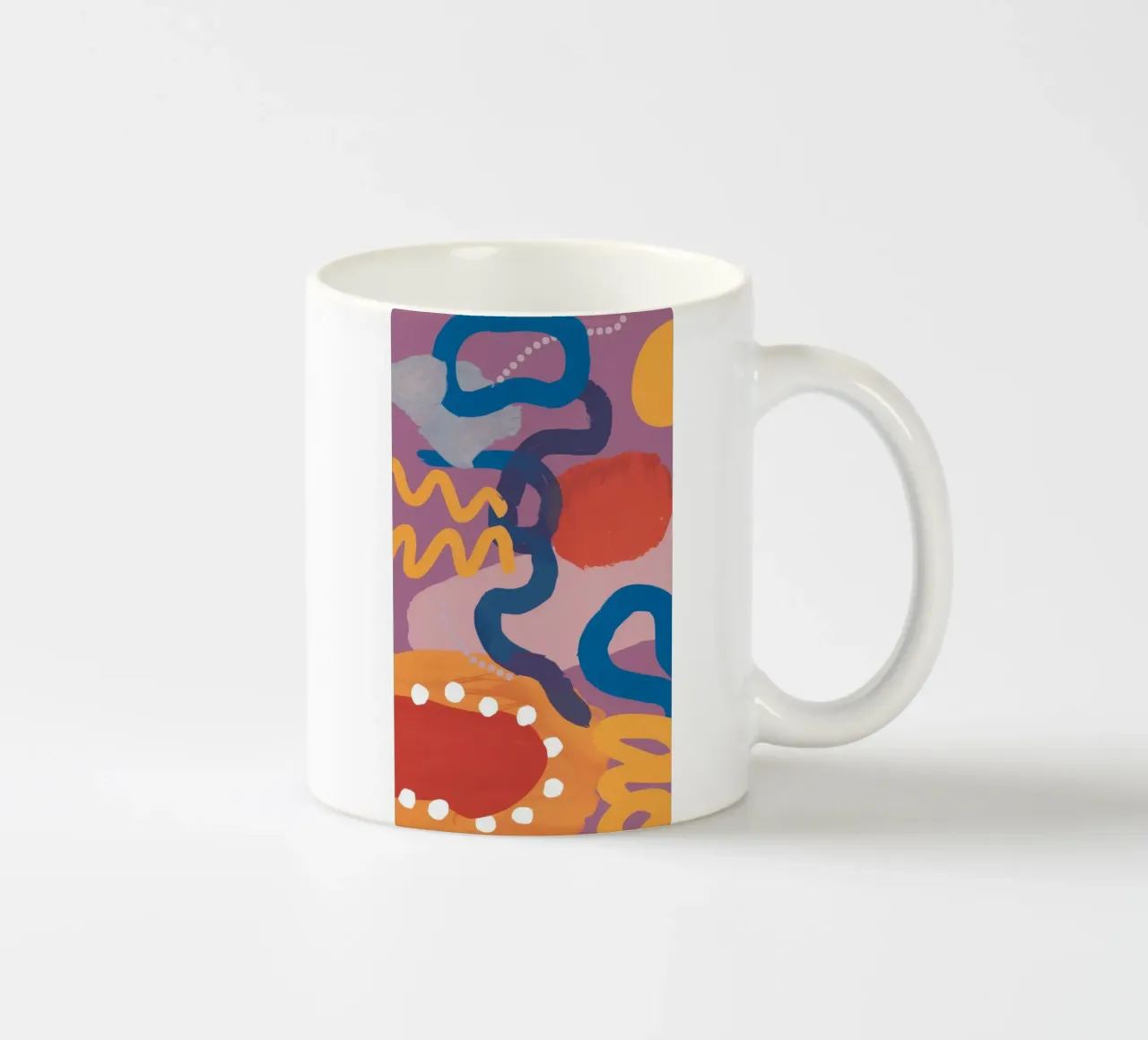 Dansende abstracte geest keramische mok van Zep Layers