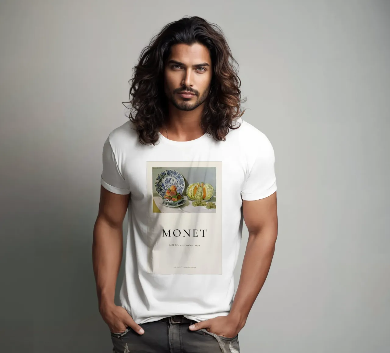 Monet - Still Life with Melon t-shirt da ARTOTHEK