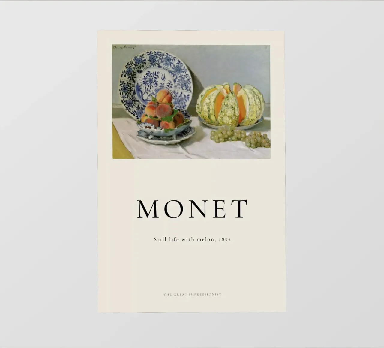 Monet - Still Life with Melon pellicola backlit da ARTOTHEK