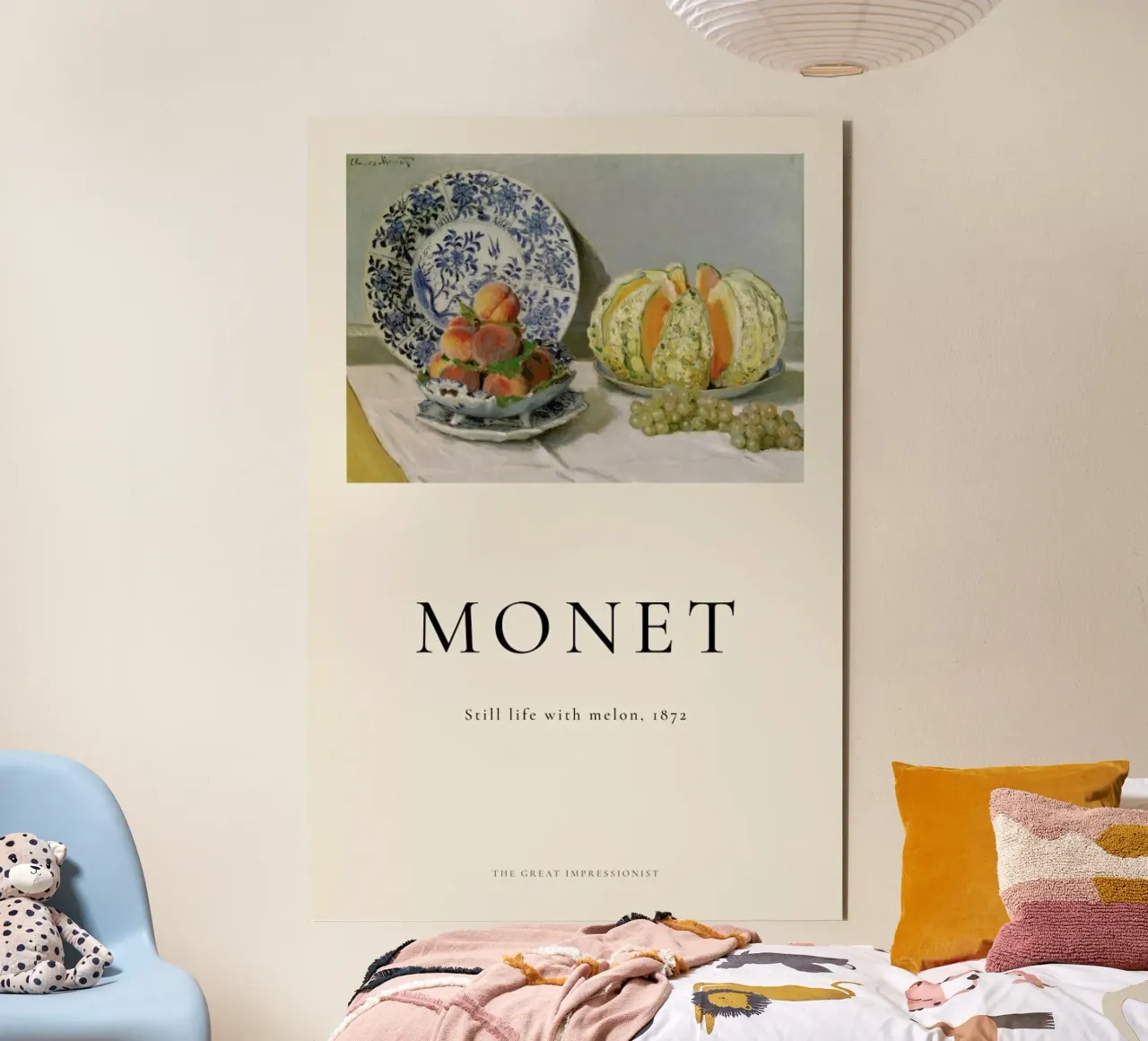 Monet - Still Life with Melon alluminio dibond da ARTOTHEK