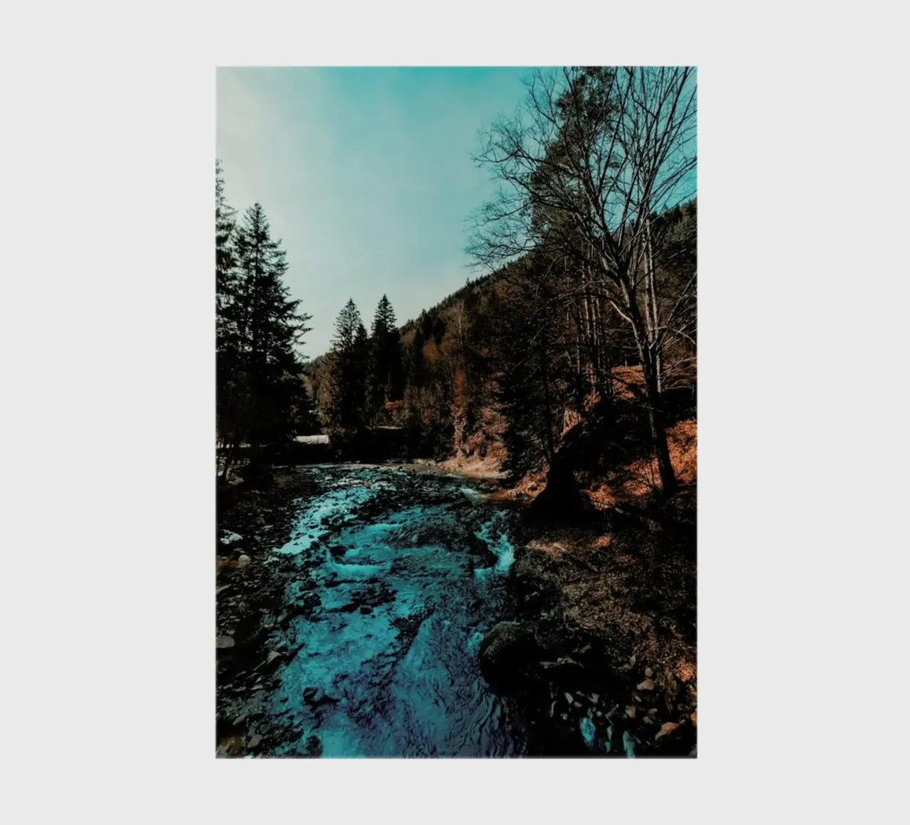 Idyllic River Through The Woods notebook by Sebastian Hilgetag