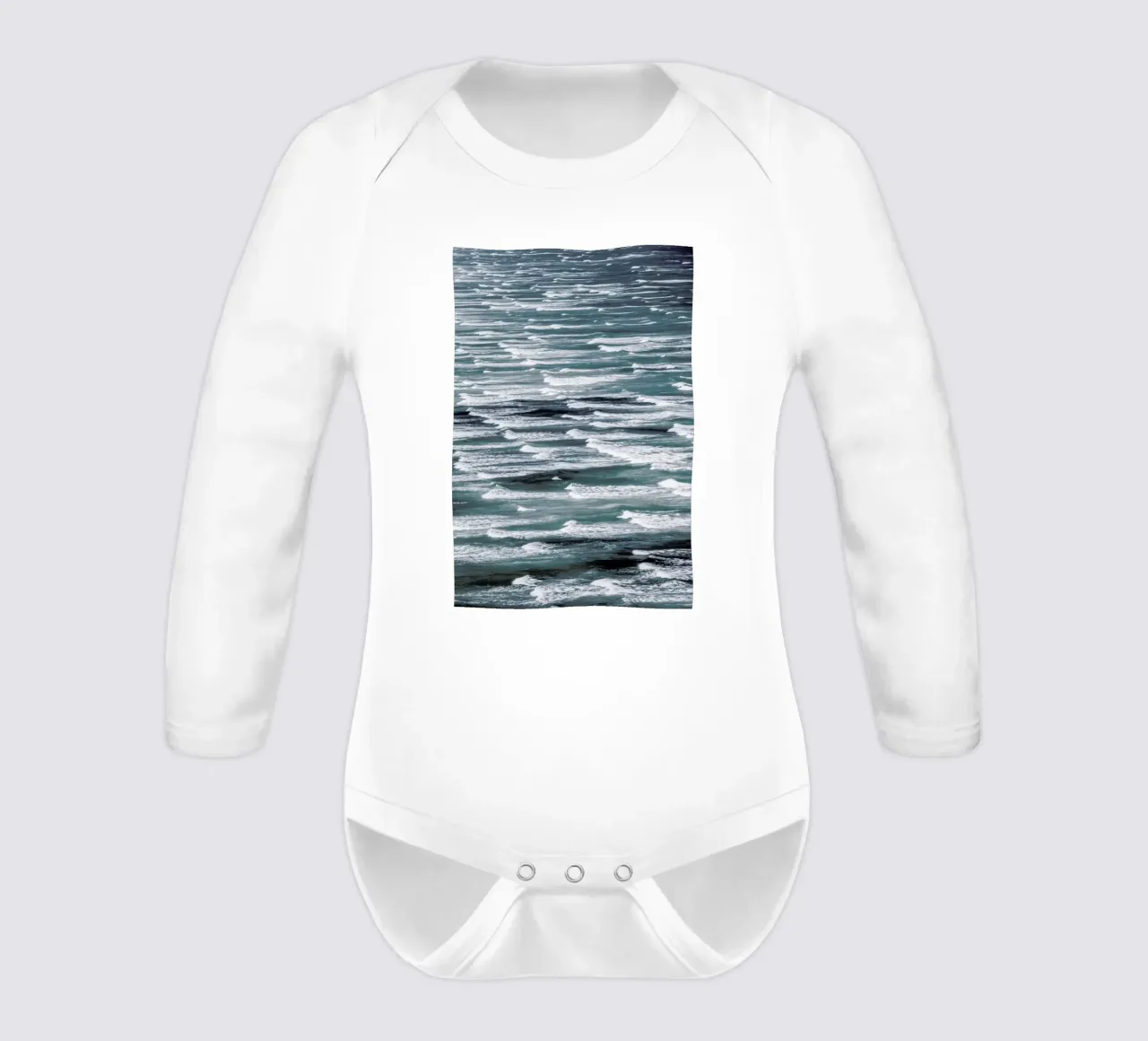 Infinite Waves 02 body neonato maniche lunghe da Shot By Clint