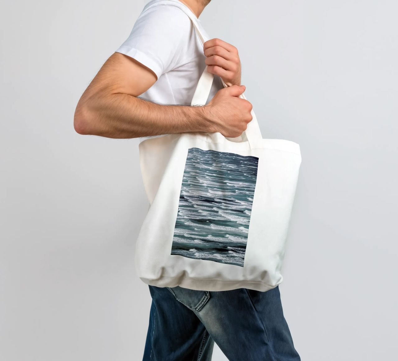Infinite Waves 02 borsa in juta da Shot By Clint