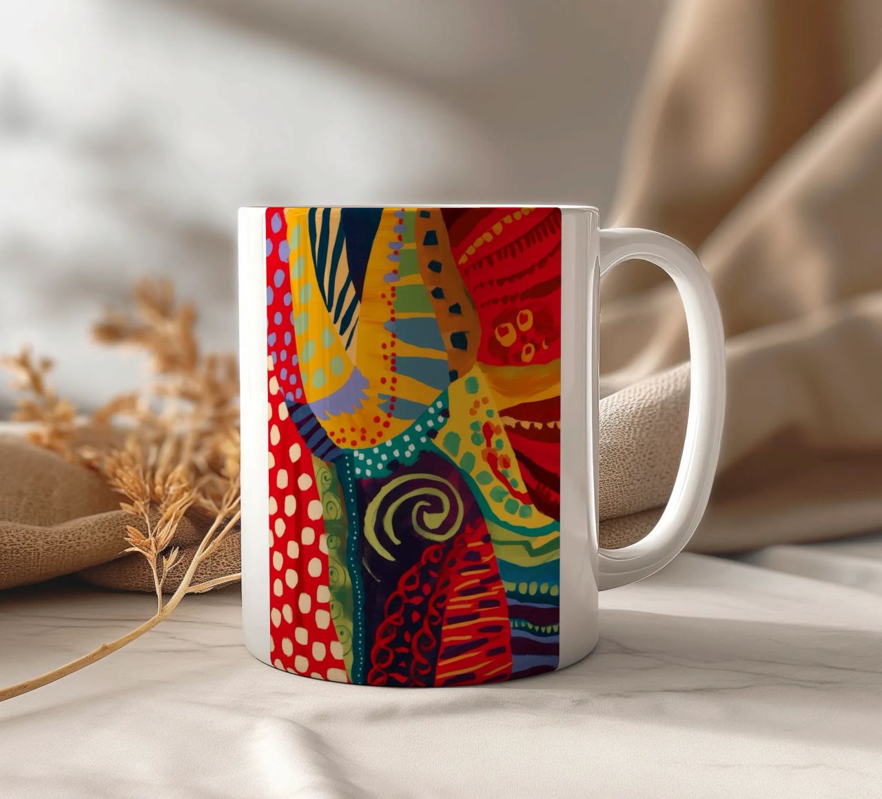 Impulso del ritmo tessile tazza in ceramica da Zep Layers