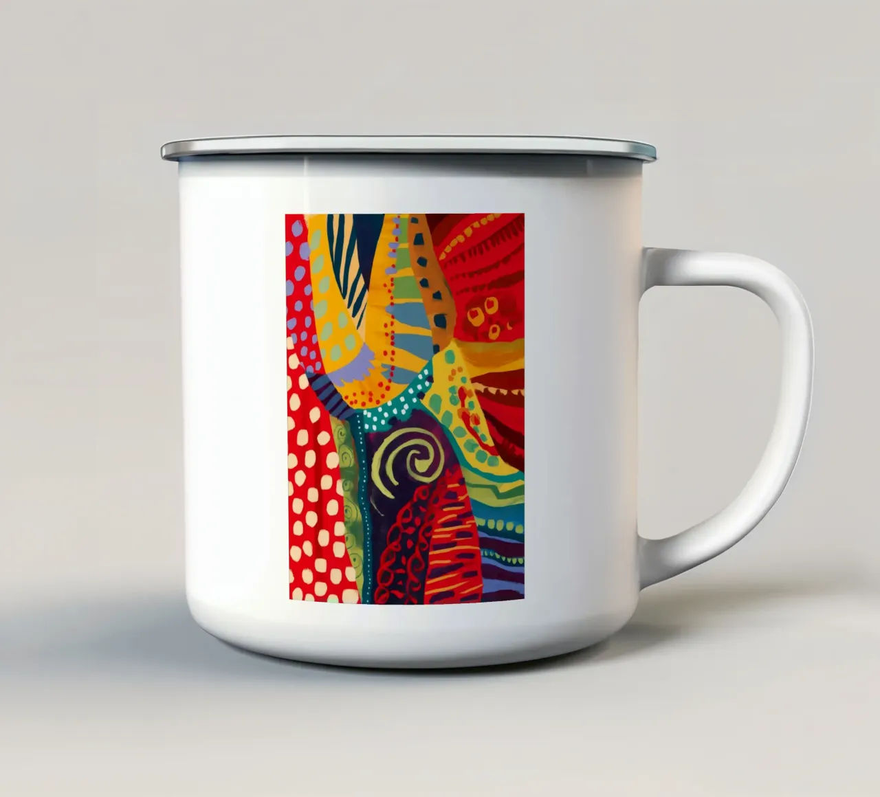 Impulso del ritmo tessile tazza in smalto da Zep Layers
