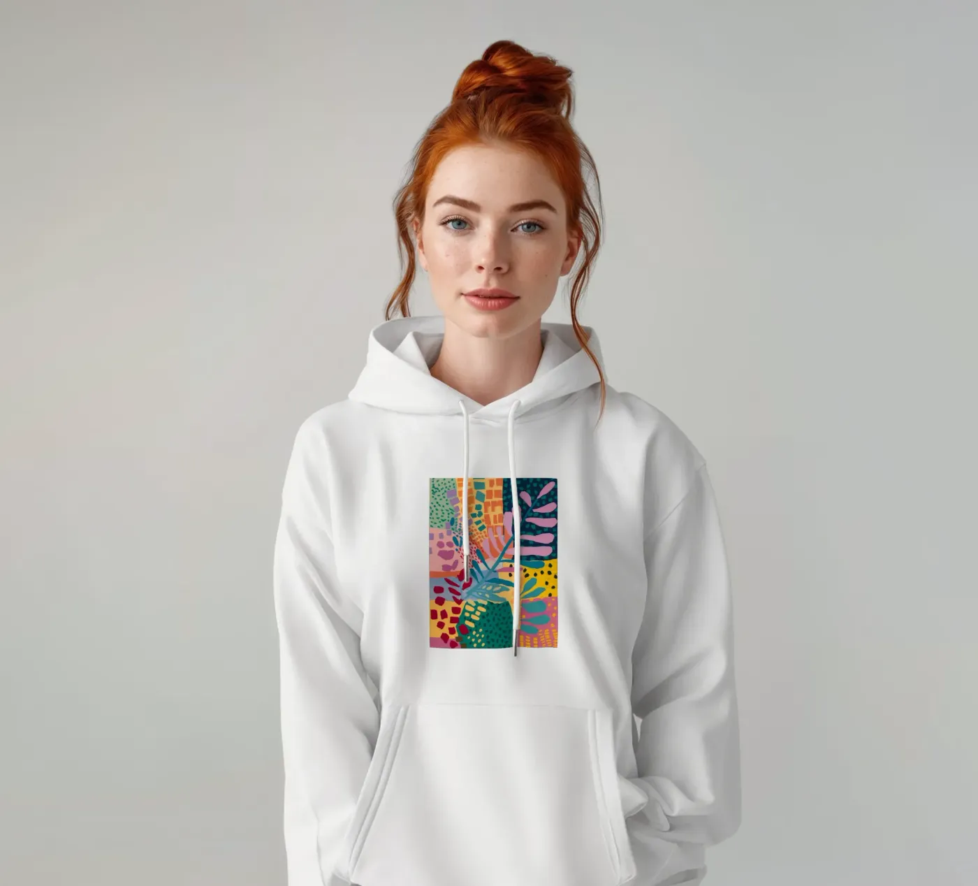 Patchwork Garden Flow hoodie by Zep Layers