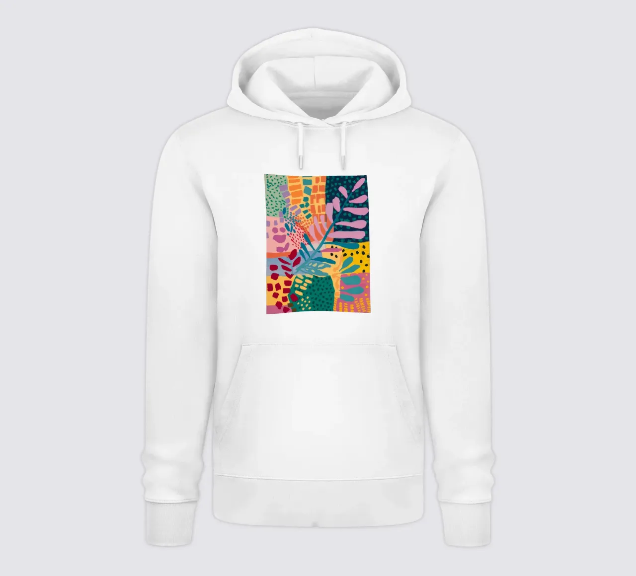 Patchwork Garden Flow hoodie by Zep Layers